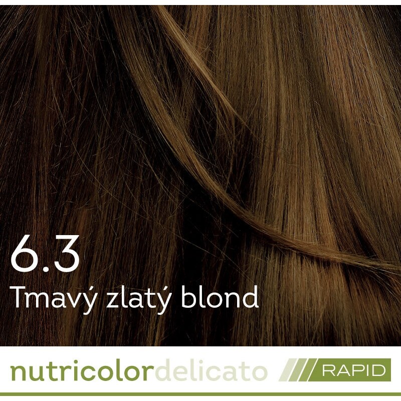 BIOKAP Nutricolor Delicato RAPID Farba na vlasy Tmavý Zlatý blond 6.3 - BIOKAP
