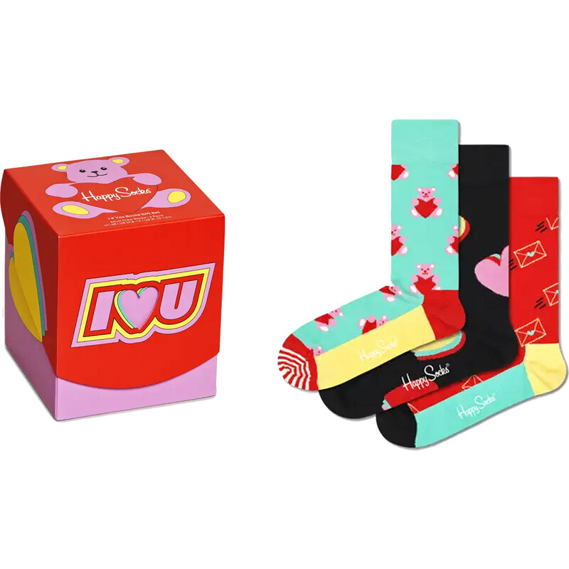 Happy Socks I Love You Socks Gift Set 3-Pack 65396416