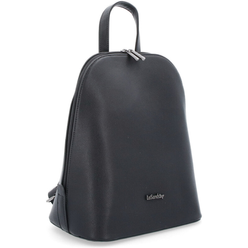 Mestský batoh zo syntetickej kože Le Sands čierna 9000 C 64019641