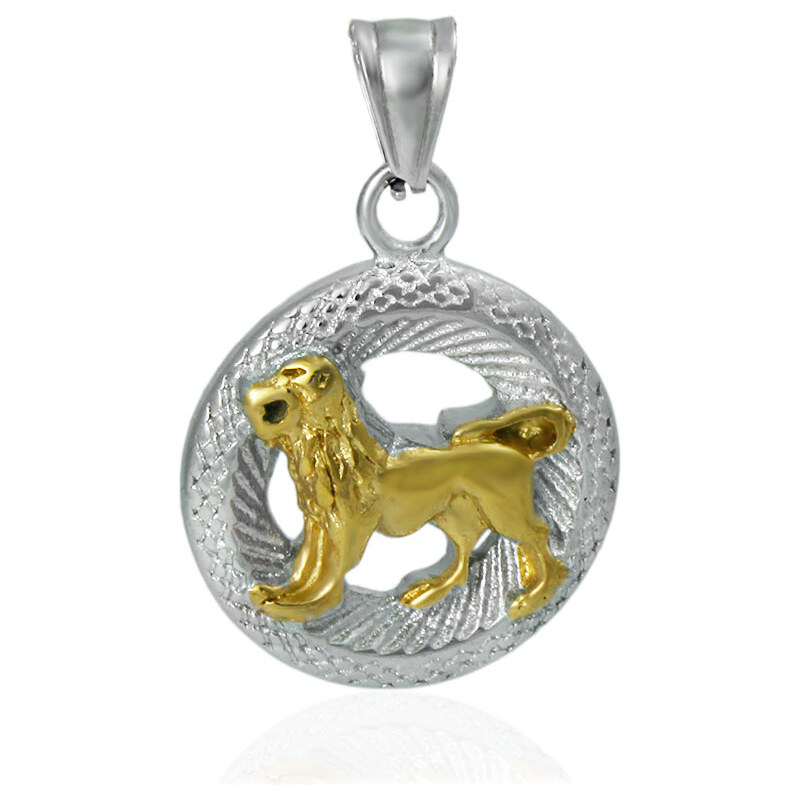 BM Jewellery Prívesok znamení zverokruhu lev z chirurgickej ocele 31318923
