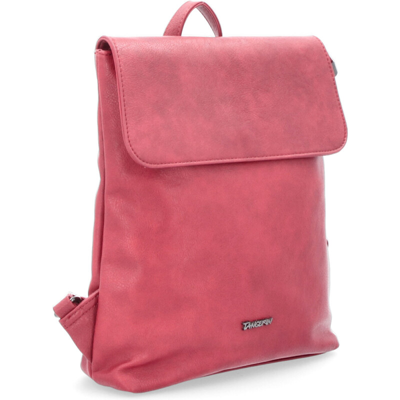 Mestský batoh zo syntetickej kože Tangerin červená 8009 CV 47092173
