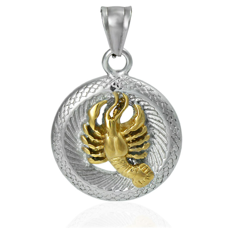 BM Jewellery Prívesok znamení zverokruhu rak z chirurgickej ocele 31318927