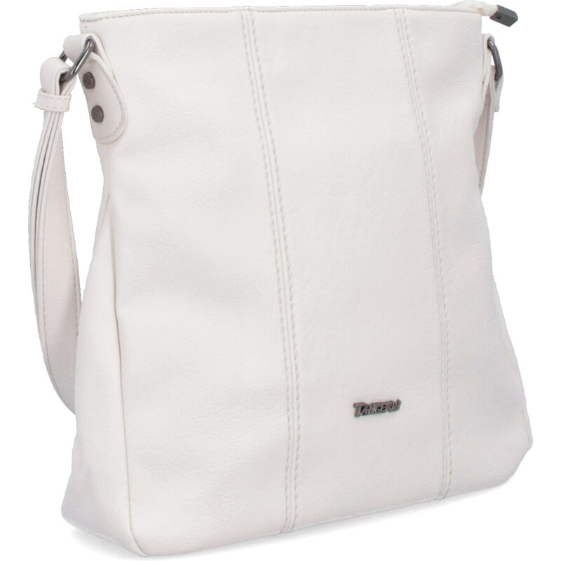 Kabelka zo syntetickej kože crossbody Tangerin béžová 8004 K 64019652