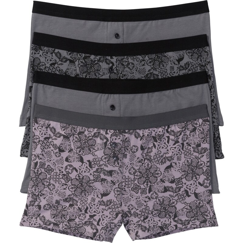 bonprix Dámske boxerky (4 ks), farba fialová 44741976