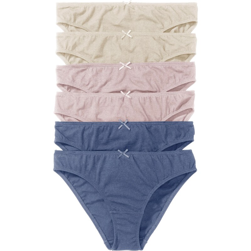 bonprix Nohavičky (6ks), farba béžová 44732372