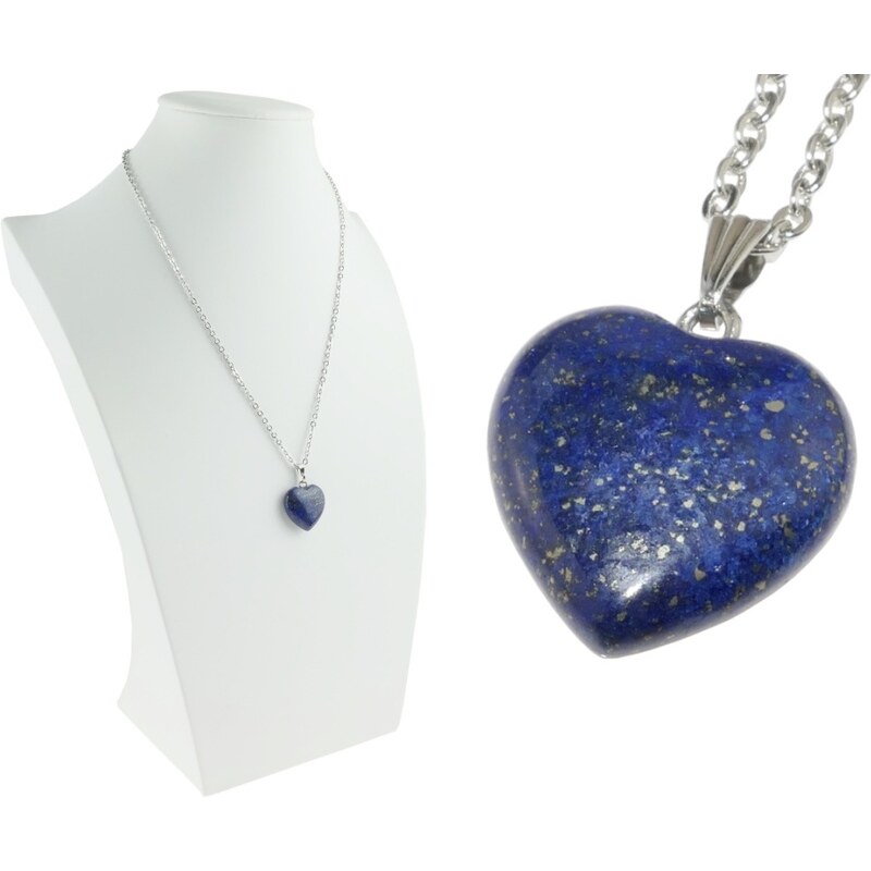 CITY STORM Retiazka s príveskom srdce z polodrahokamu Lapis Lazuli 66889340