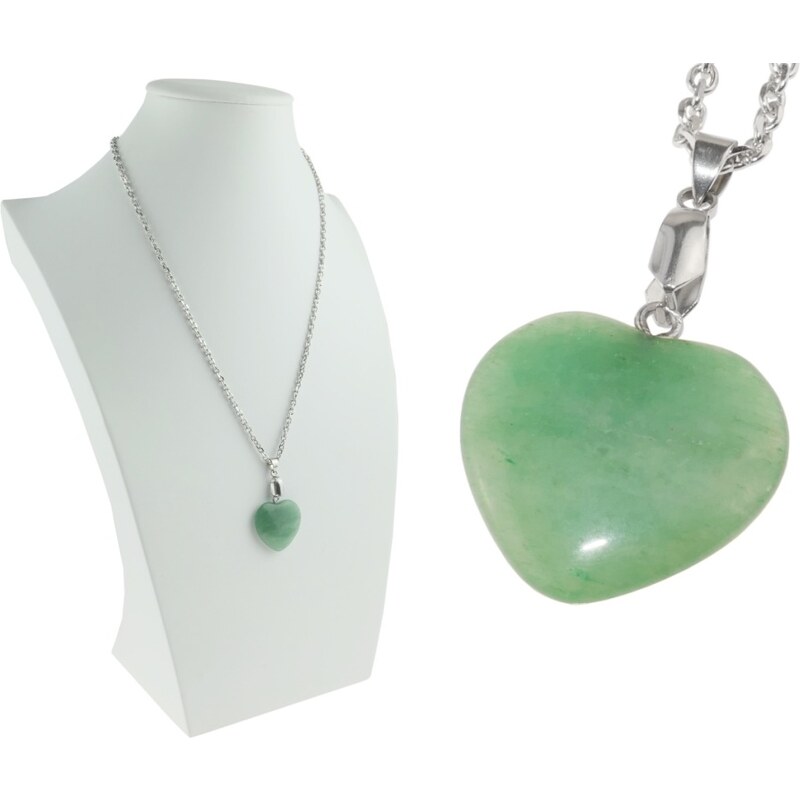 CITY STORM Retiazka s príveskom srdce z polodrahokamu Avanturín 66889339