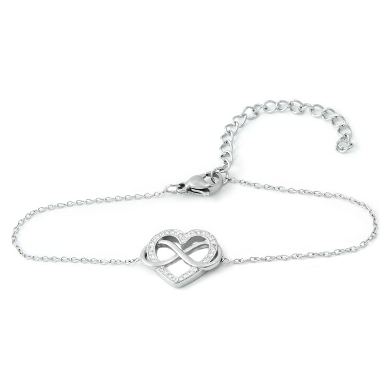 BM Jewellery Dámsky náramok srdca z chirurgickej ocele S11205110 31319064