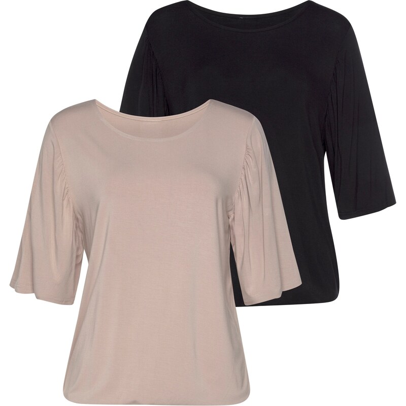 VIVANCE Tričko ružová / čierna 54228776