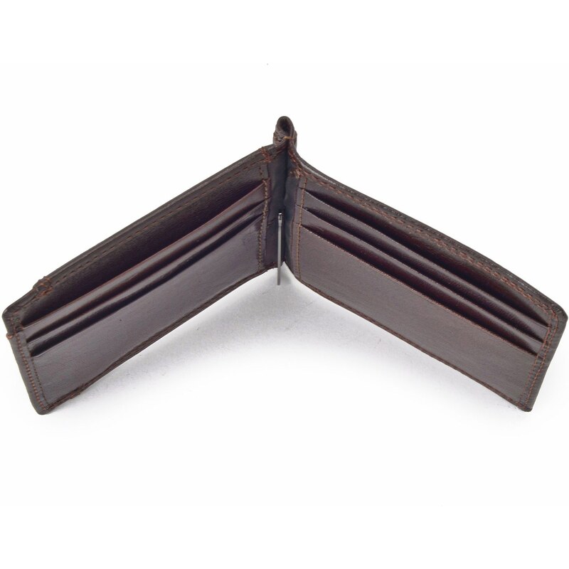 Pánska kožená peňaženka Cosset hnedá 4497 Komodo H