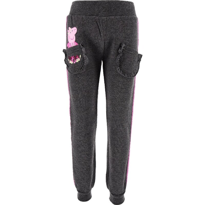 Tmavosivé dievčenské tepláky Peppa Pig 29905913