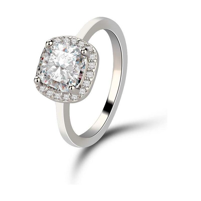 Emporial strieborný rhodiovaný prsteň Kráľovská elegancia 41501729