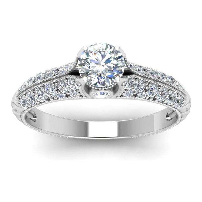 Emporial strieborný rhodiovaný prsteň Princeznin klenot 41501737