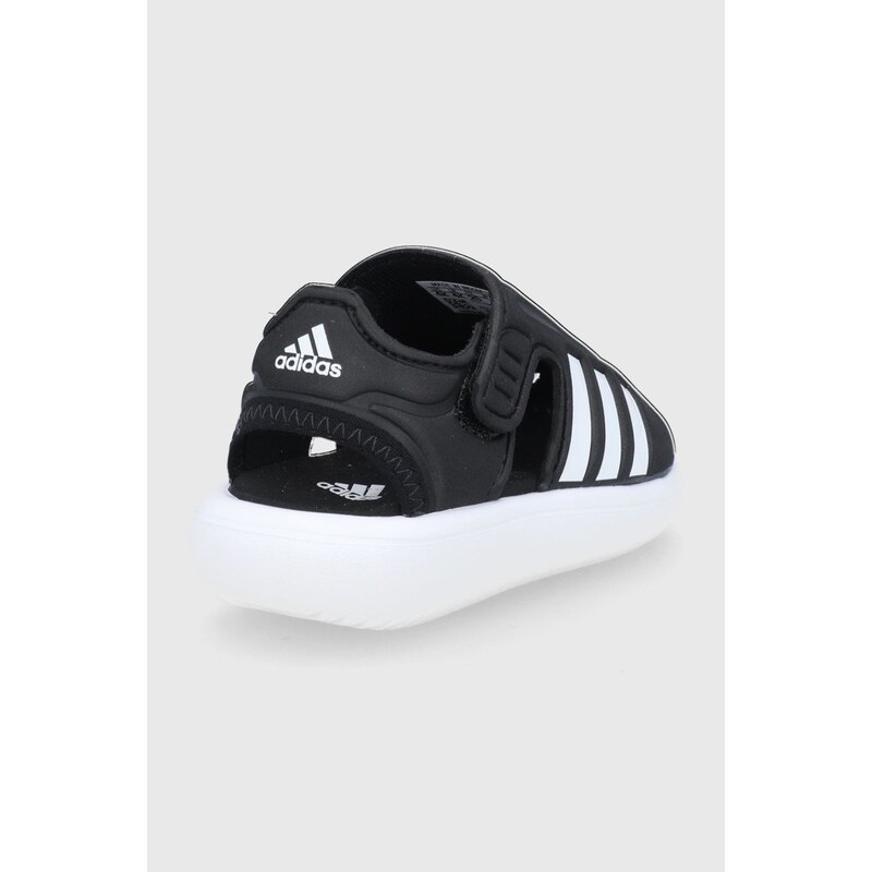Detské sandále adidas GW0391 čierna farba
