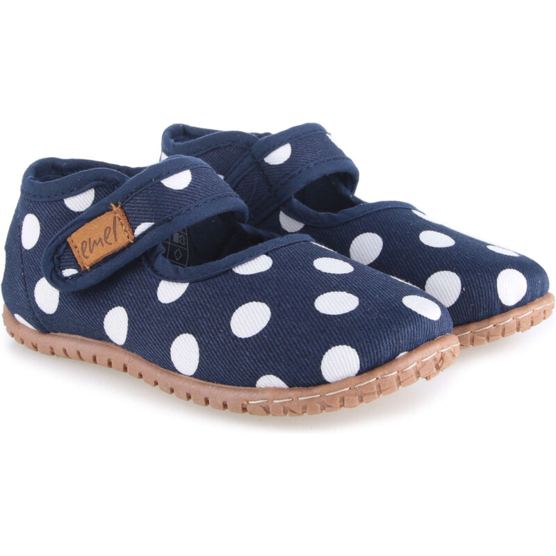 Domáca obuv EMEL 103-3 Modrá s bodkami 46771342
