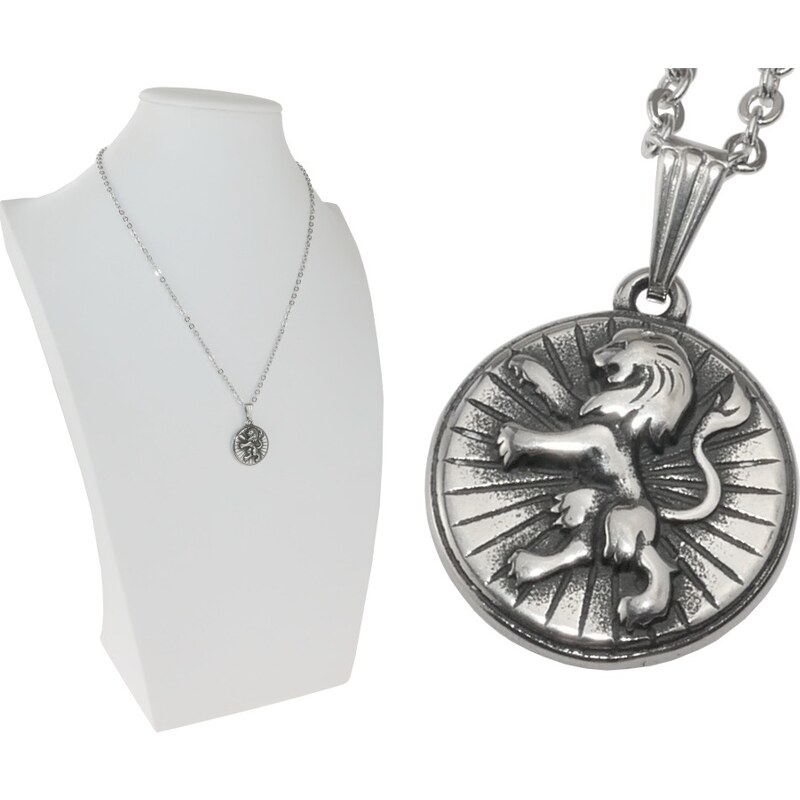 CITY STORM Retiazka s príveskom znamenie zverokruhu Lev s tmavou 66889399