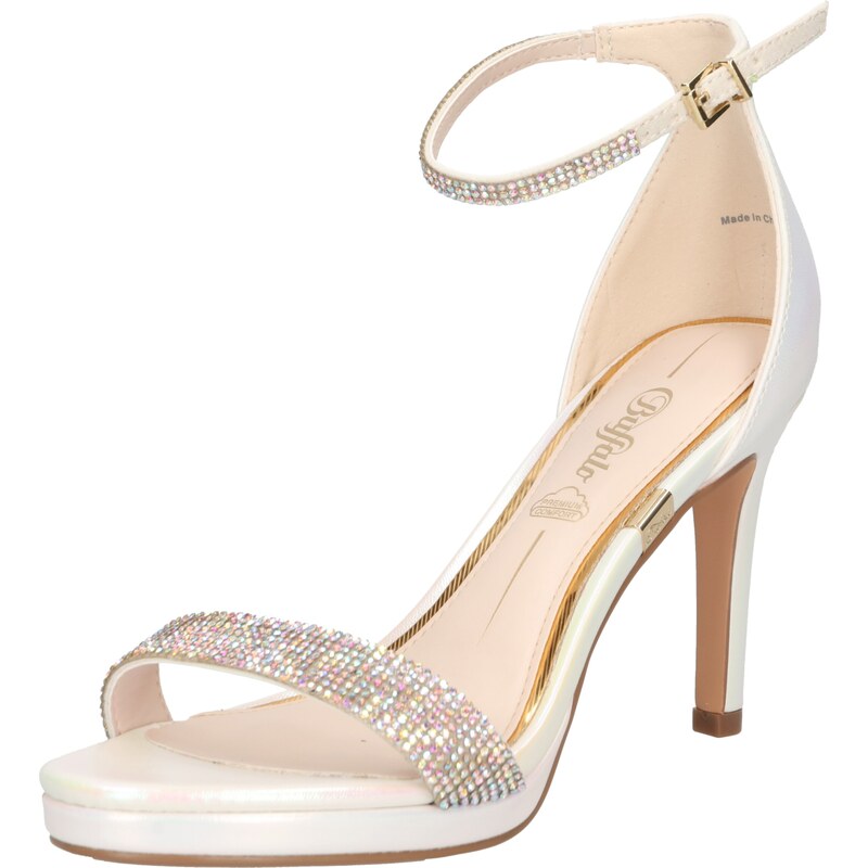 BUFFALO Lodičky s otvorenou pätou Monroe strieborná / biela 65867610