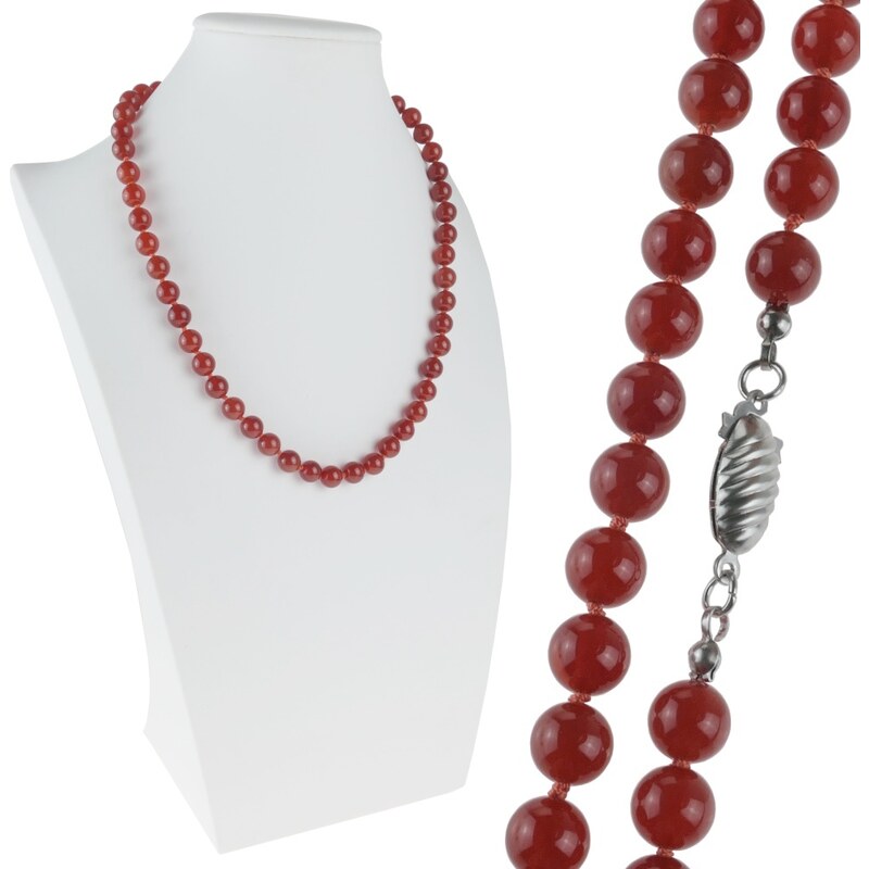 Alexis Marten Dámsky náhrdelník z polodrahokamu Karneol leskly 66888613