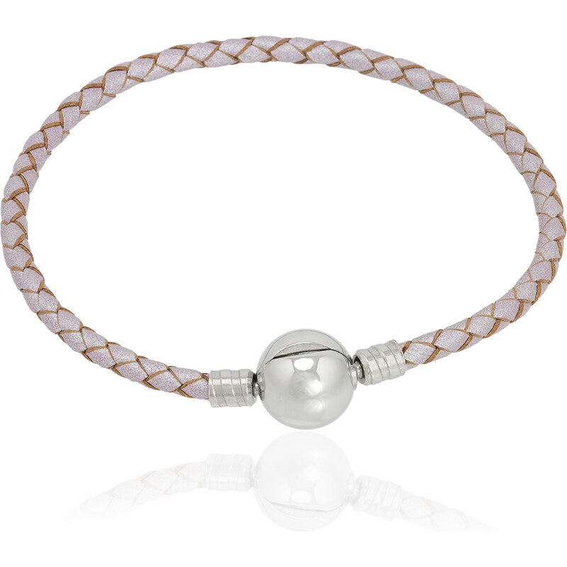 Lindas Jewelry Kožený náramok Lila Chirurgická oceľ INR128 30127635