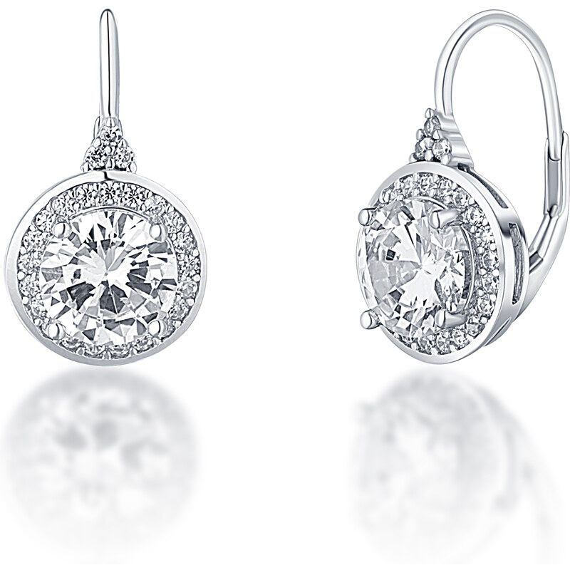 JVD Krásne strieborné náušnice so zirkónmi SVLE1120XH2BI00 66583306