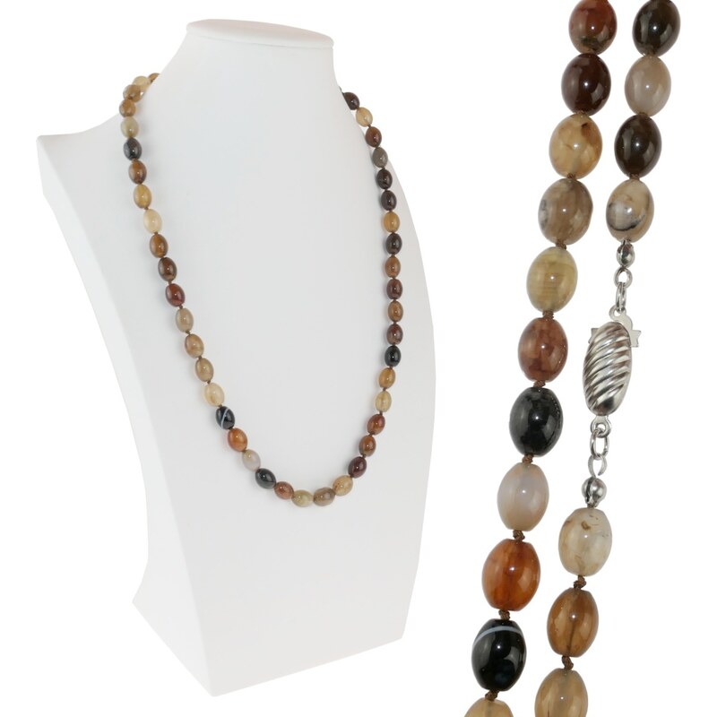 Alexis Marten Náhrdeník z polodrahokamu Skamenelé drevo 66888901