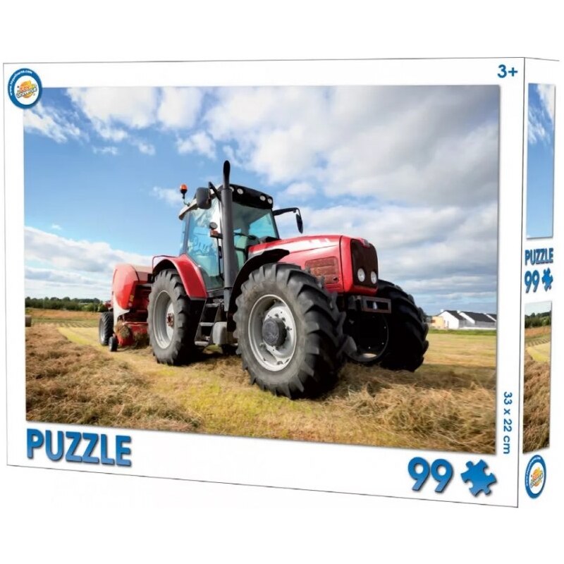 Toy Universe Puzzle Červený traktor - 99 dielikov
