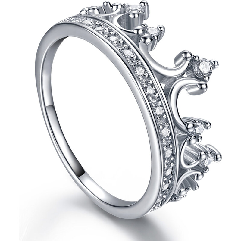 Dámsky strieborný prsteň CROWN 30167384