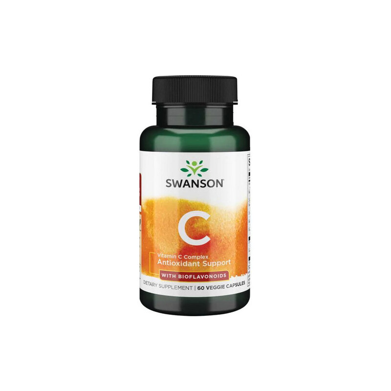 Swanson Vitamin C Complex with Bioflavonoids 60 ks, vegetariánska kapsula