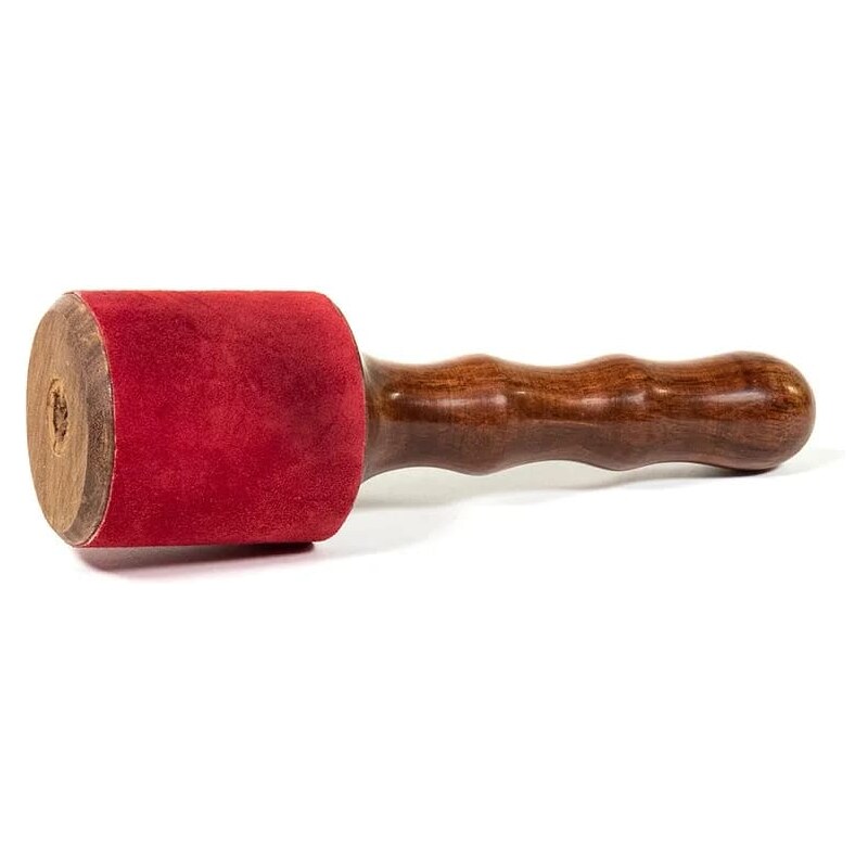 Flexity veľká drevená palička potiahnutá kožou pre misky s priemerom 18 - 24 cm