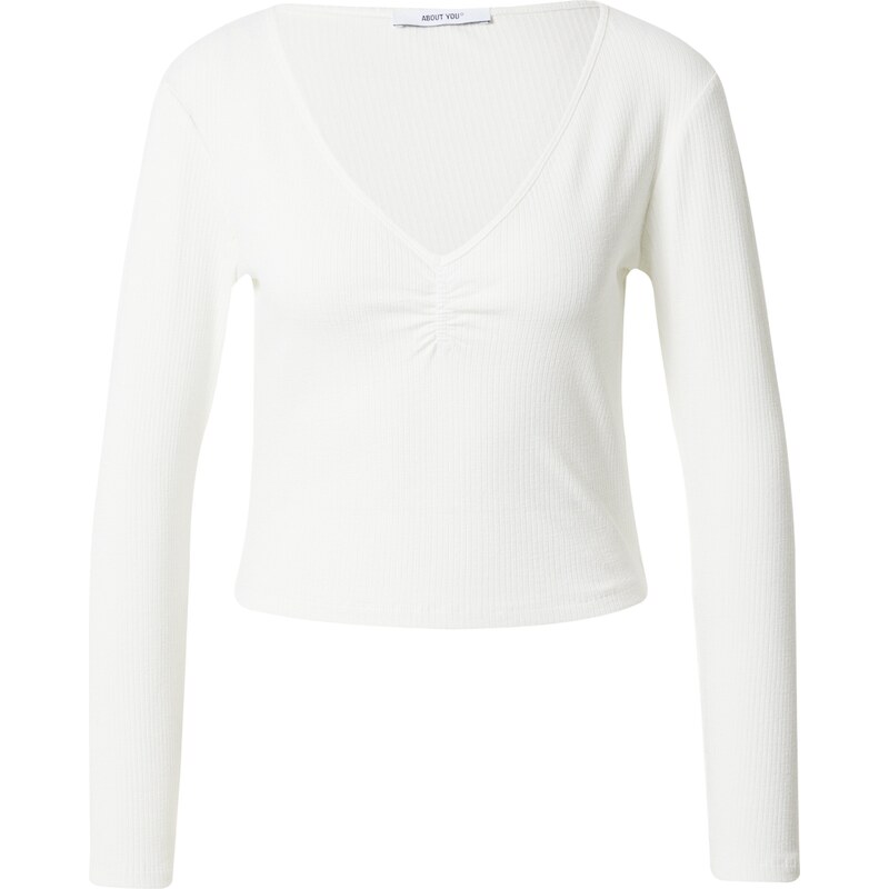 ABOUT YOU Tričko Sari šedobiela 63141533