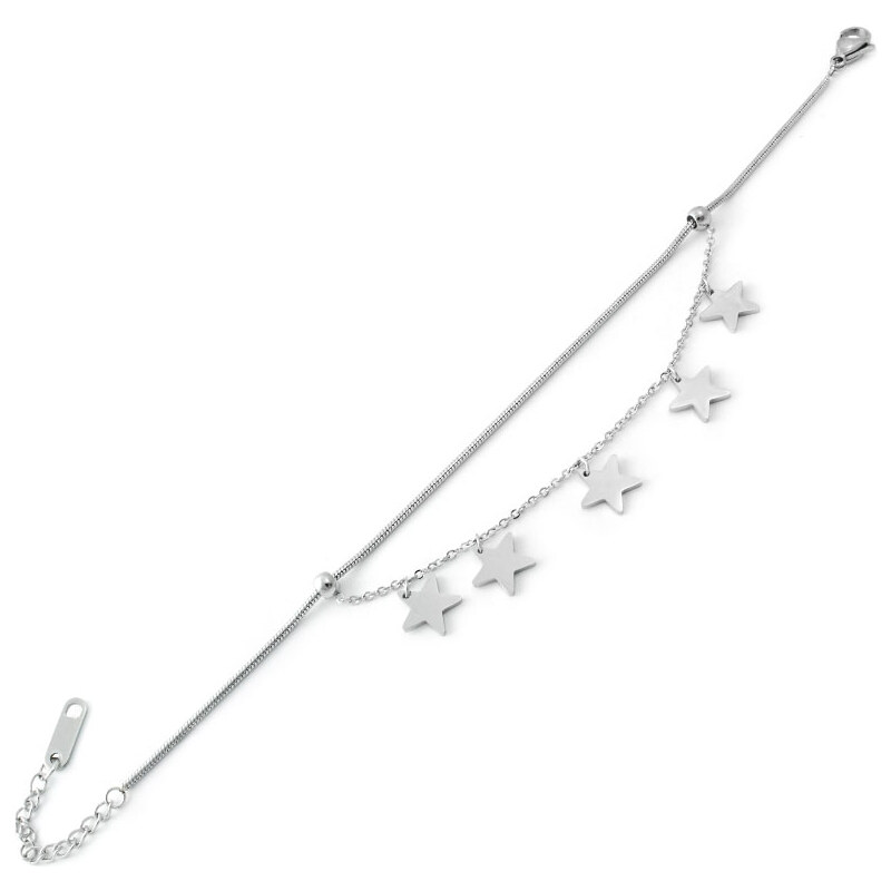 BM Jewellery Dámsky náramok z chirurgickej ocele hviezdy S11231080 31319087