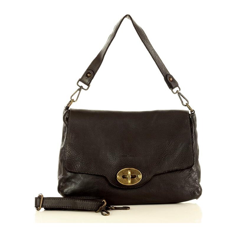 Marco Mazzini handmade MARCO MAZZINI Kožená kabelka na rameno | čierna 30171003