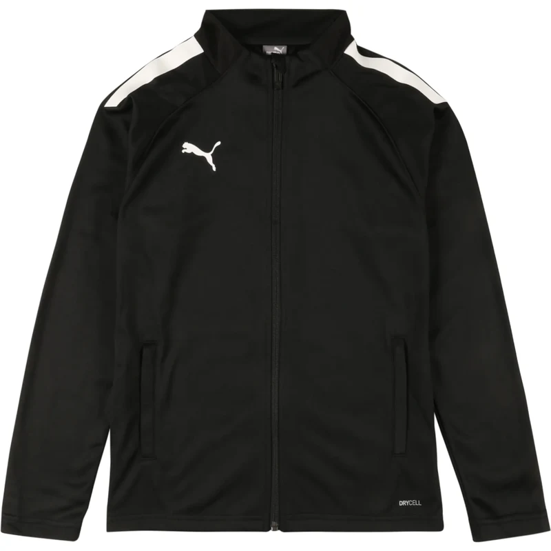 PUMA Športová bunda TeamLiga čierna / biela 67728257