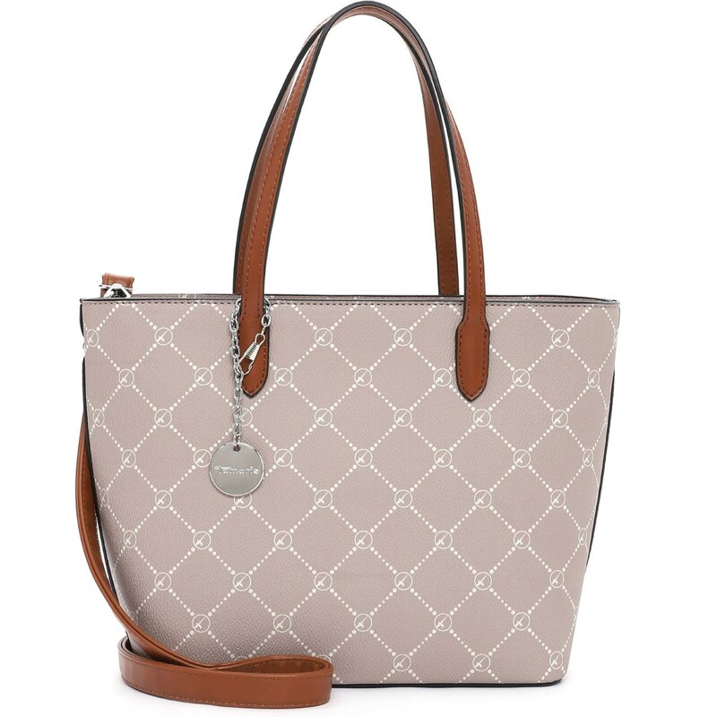Tamaris Shopper Anastasia tmavobéžová / karamelová / biela 30225662