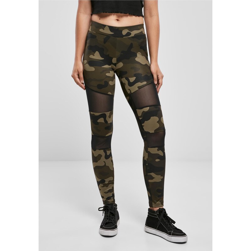 Urban Classics Womens Camo Tech Mesh woodcamo/blk Leggings 50684783