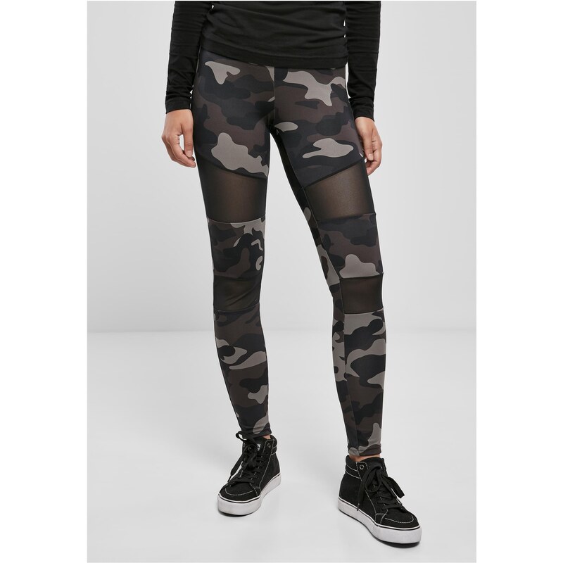 Urban Classics Womens Camo Tech Mesh darkcamo/blk leggings 50679654