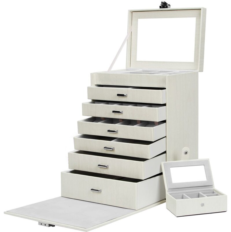 Troli Krásna biela šperkovnica 66595405