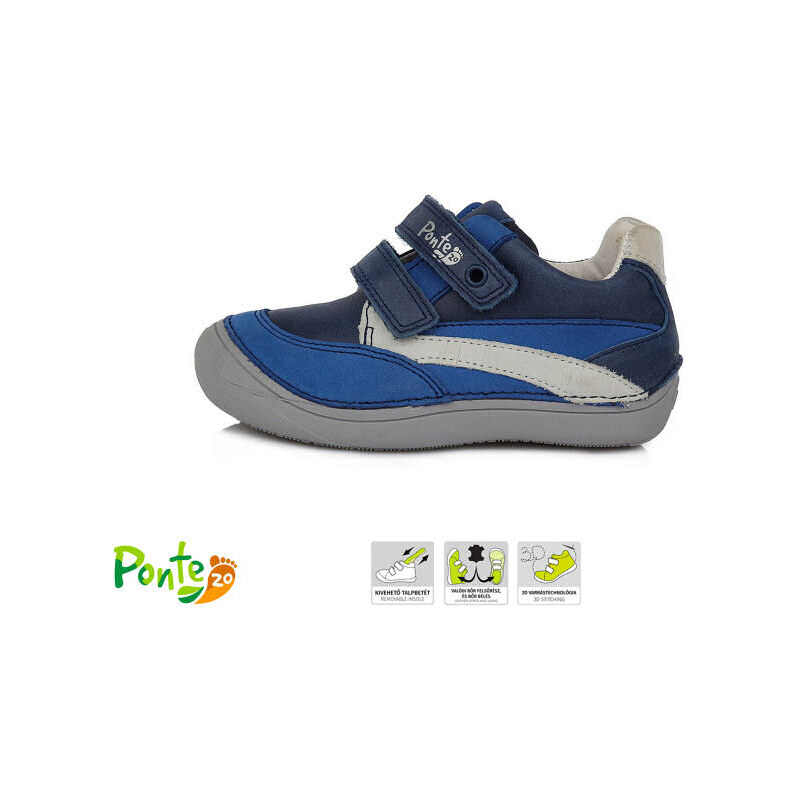 Detské kožené topánky Ponté DA03-1-271 Bermuda Modrá 46771345