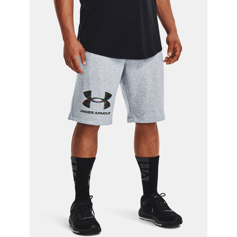 Under Armour Shorts UA Rival Flc Graphic Short-GRY - Mens 67389473
