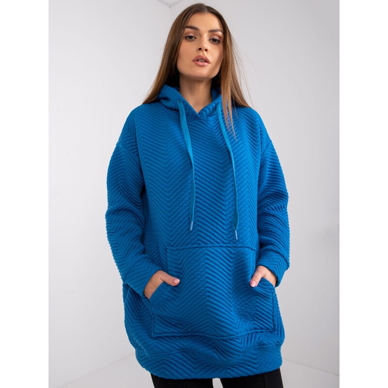 RUE PARIS Sweatshirt-RV-BL-7487.66-dark blue 64684023