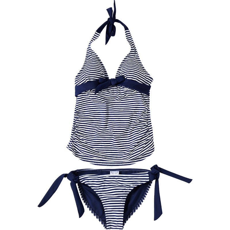 petit amour Tankiny Annie kobaltovomodrá / biela 36870283