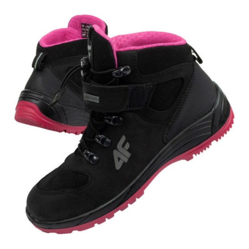 Detská treková obuv HJZ21-JOBMW251 black - 4F 35656446