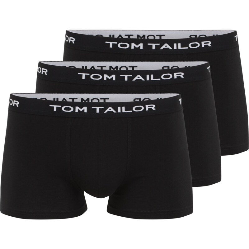 TOM TAILOR Boxerky čierna / biela 63324639