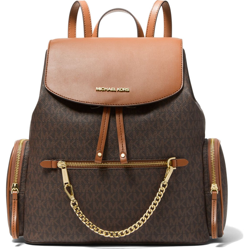 Michael Kors Batoh Jet Set Large Logo Backpack Brown 63854920