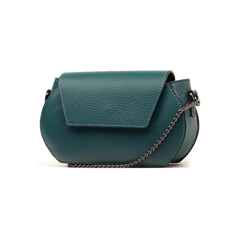 Blaire Kožená crossbody kabelka Clio petrolejová 68556307
