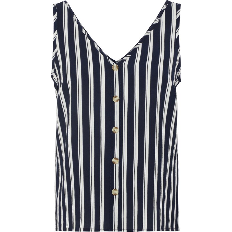 VERO MODA Blúzka námornícka modrá / biela 17132947