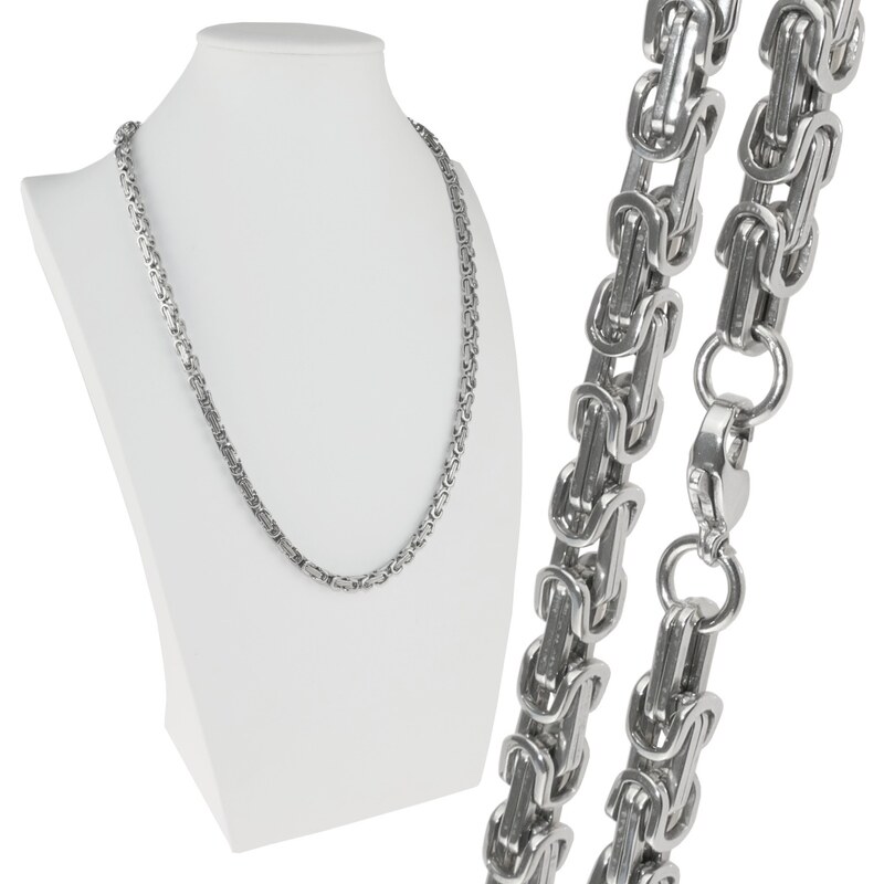 CITY STORM retiazka kráľovský vzor chirurgická oceľ strieborná 55 cm 66889151