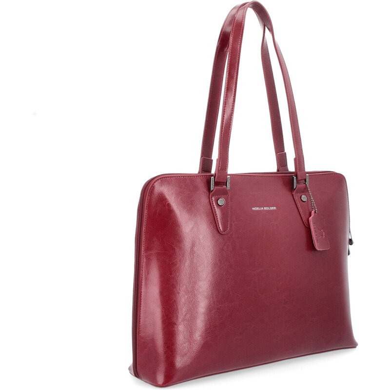 Kožená kabelka cez rameno Noelia Bolger červená NB 0057 TCV 39204017