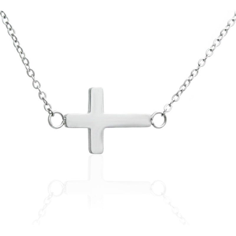 BM Jewellery Dámska retiazka s krížikom 1,5 cm - silver S11260050 31319114