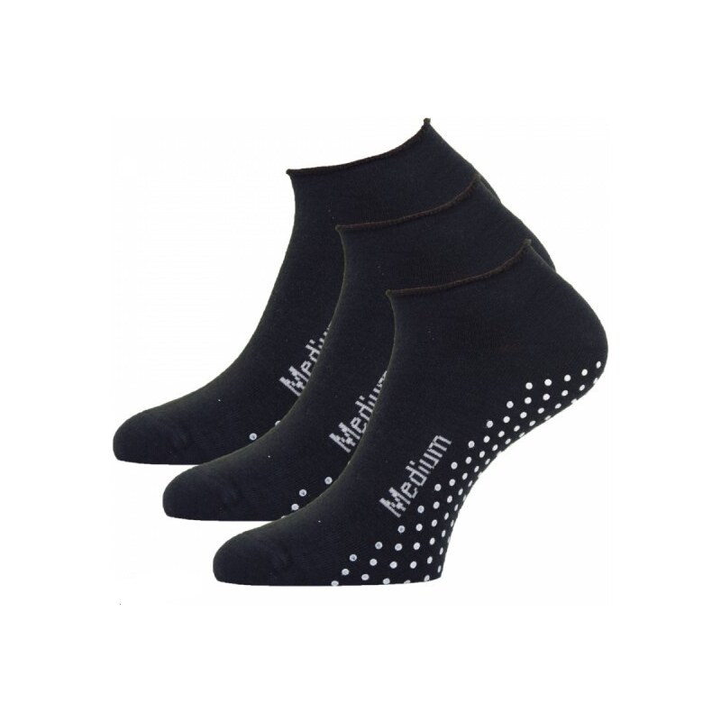 Dámske aj pánske protišmykové zdravotné ponožky RS Antracit M 3 páry 28945804